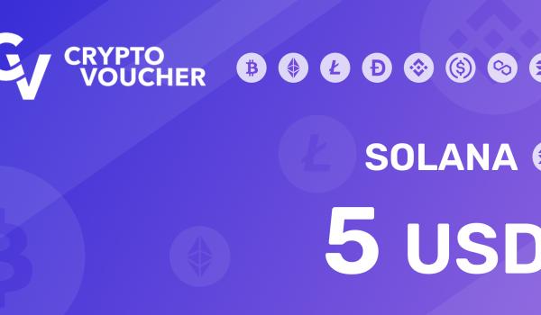 Crypto Voucher SOLANA 5 USD