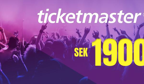 Ticketmaster Gift Card 1900 SEK