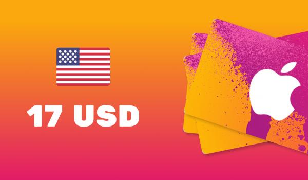 Apple iTunes Gift Card 17 USD