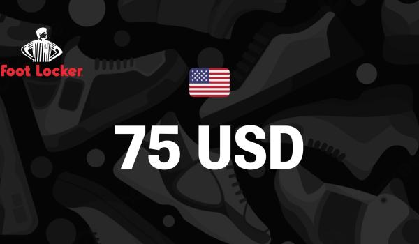 Foot Locker Gift Card 75 USD