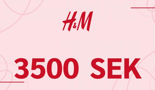 H and M Gift Card 3500 SEK