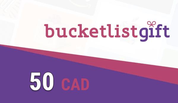 BucketlistGift Gift Card 50 CAD