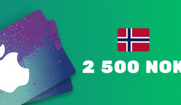 Apple iTunes Gift Card 2500 NOK