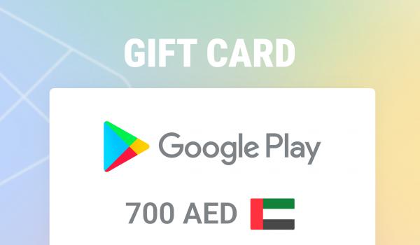 Google Play Gift Card 700 AED