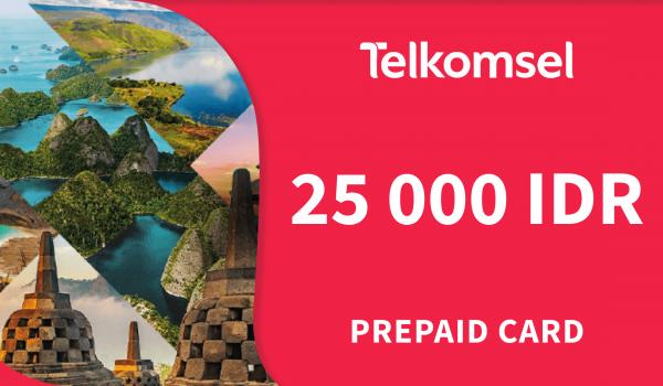 Telkomsel Prepaid Card 25000 IDR