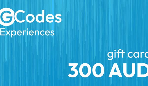 GCodes Global Experiences Gift Card 300 AUD