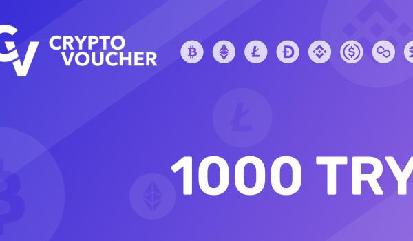 Crypto Voucher Gift Card 1000 TRY