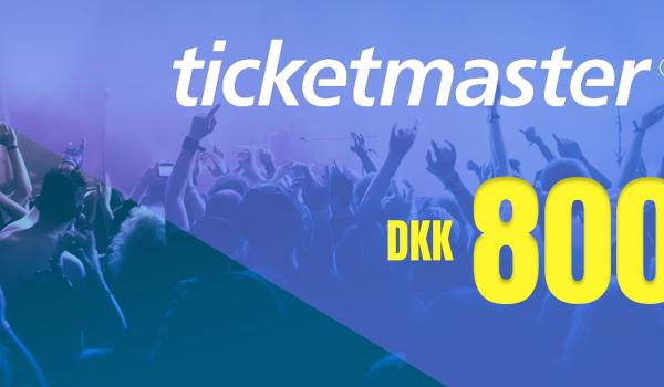 Ticketmaster Gift Card 800 DKK