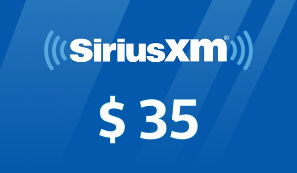 SiriusXM Gift Card 35 USD