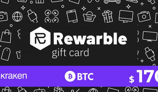 Rewarble Kraken Gift Card BTC 170 USD
