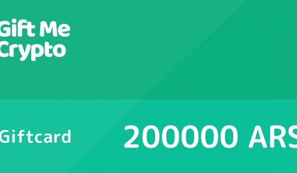 Gift Me Crypto Gift Card 200000 ARS