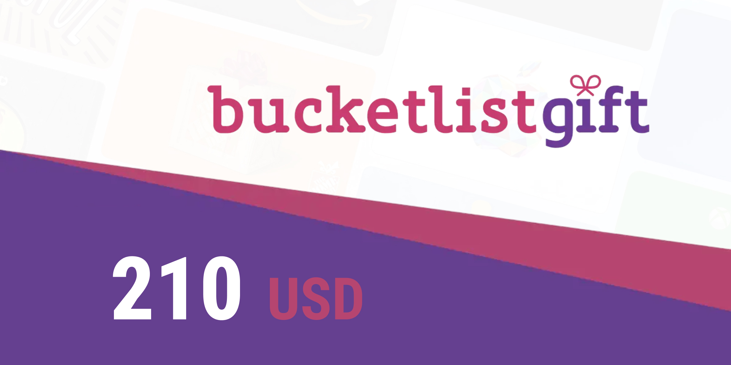 BucketlistGift Gift Card 210 USD