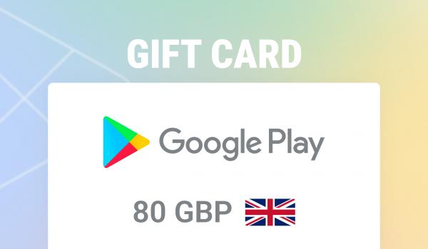Google Play Gift Card 80 GBP