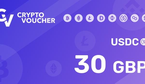 Crypto Voucher USDC 30 GBP