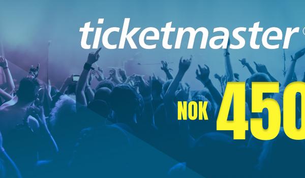 Ticketmaster Gift Card 450 NOK