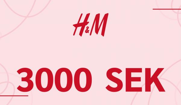 H and M Gift Card 3000 SEK