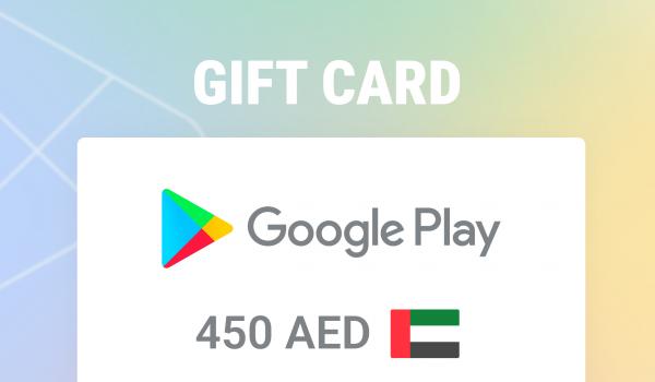 Google Play Gift Card 450 AED