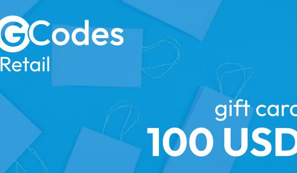 GCodes Global Retail Gift Card 100 USD