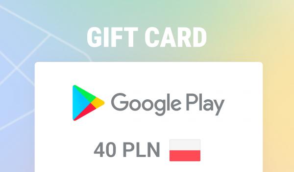 Google Play Gift Card 40 PLN