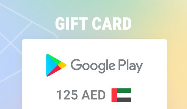 Google Play Gift Card 125 AED