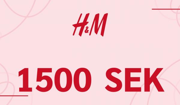 H and M Gift Card 1500 SEK