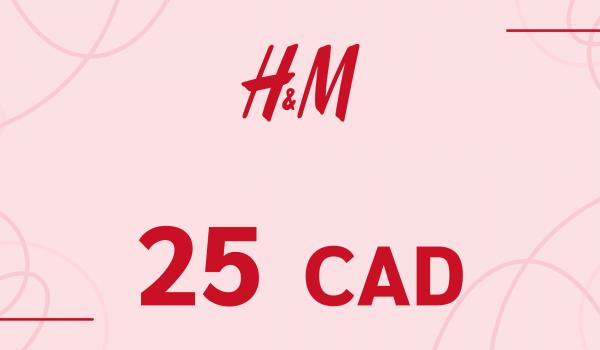 H and M Gift Card 25 CAD