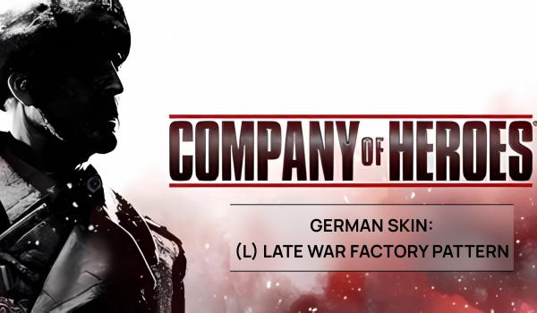 Company of Heroes 2 German Skin L Late War Factory Pattern DLC (PC)