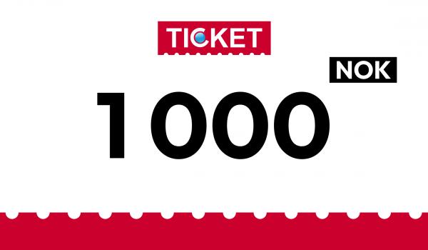 Ticket Gift Card 1000 NOK