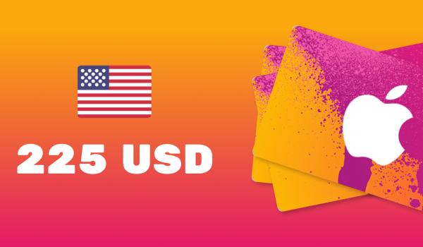 Apple iTunes Gift Card 225 USD