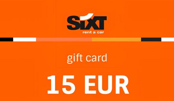 Sixt Voucher Rent a Car 15 EUR
