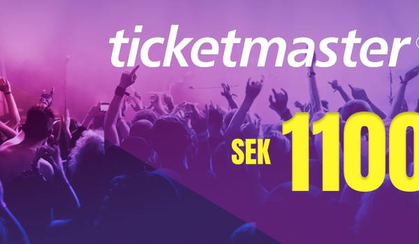 Ticketmaster Gift Card 1100 SEK
