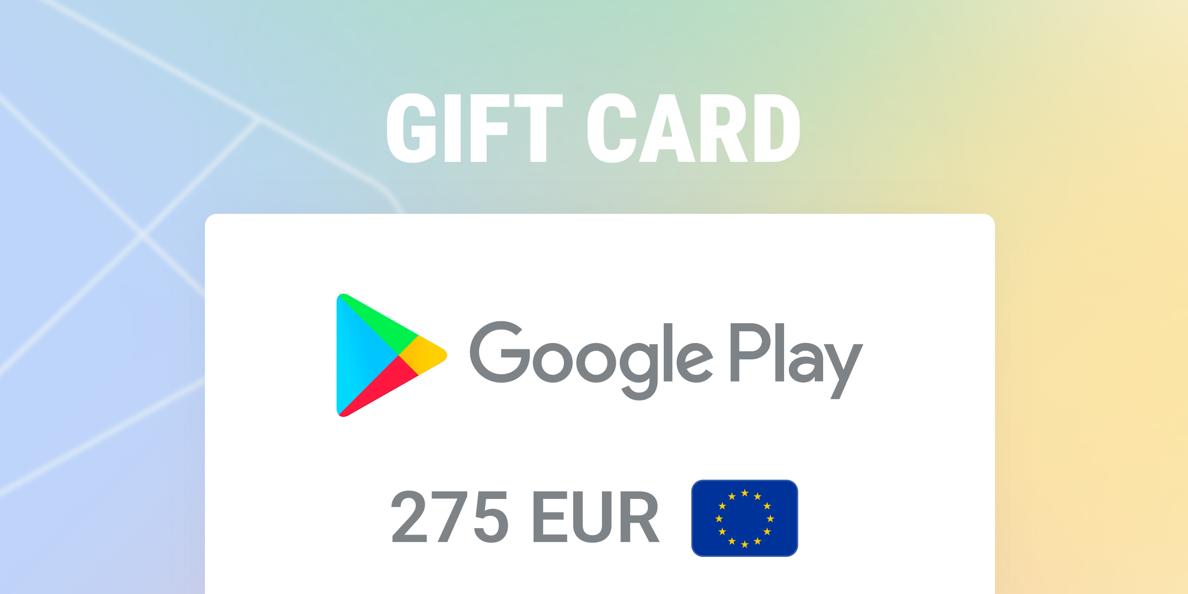 Google Play Gift Card 225 EUR