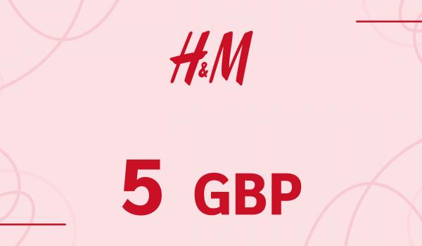 H and M Gift Card 5 GBP