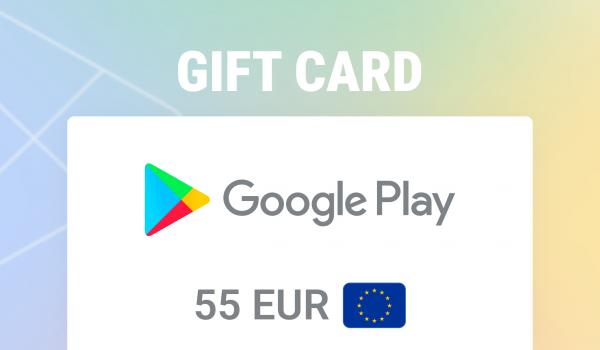 Google Play Gift Card 55 EUR