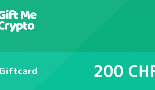 Gift Me Crypto Gift Card 200 CHF