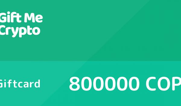 Gift Me Crypto Gift Card 800000 COP