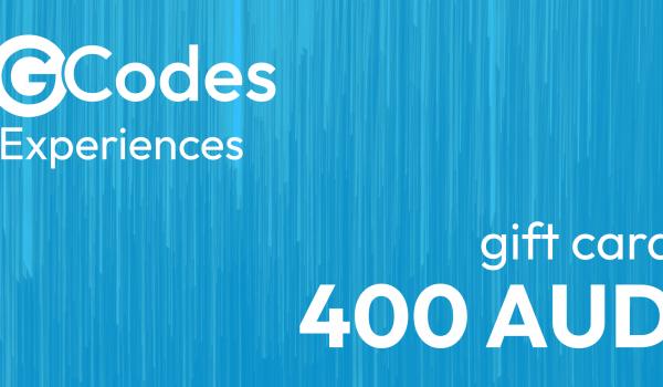 GCodes Global Experiences Gift Card 400 AUD