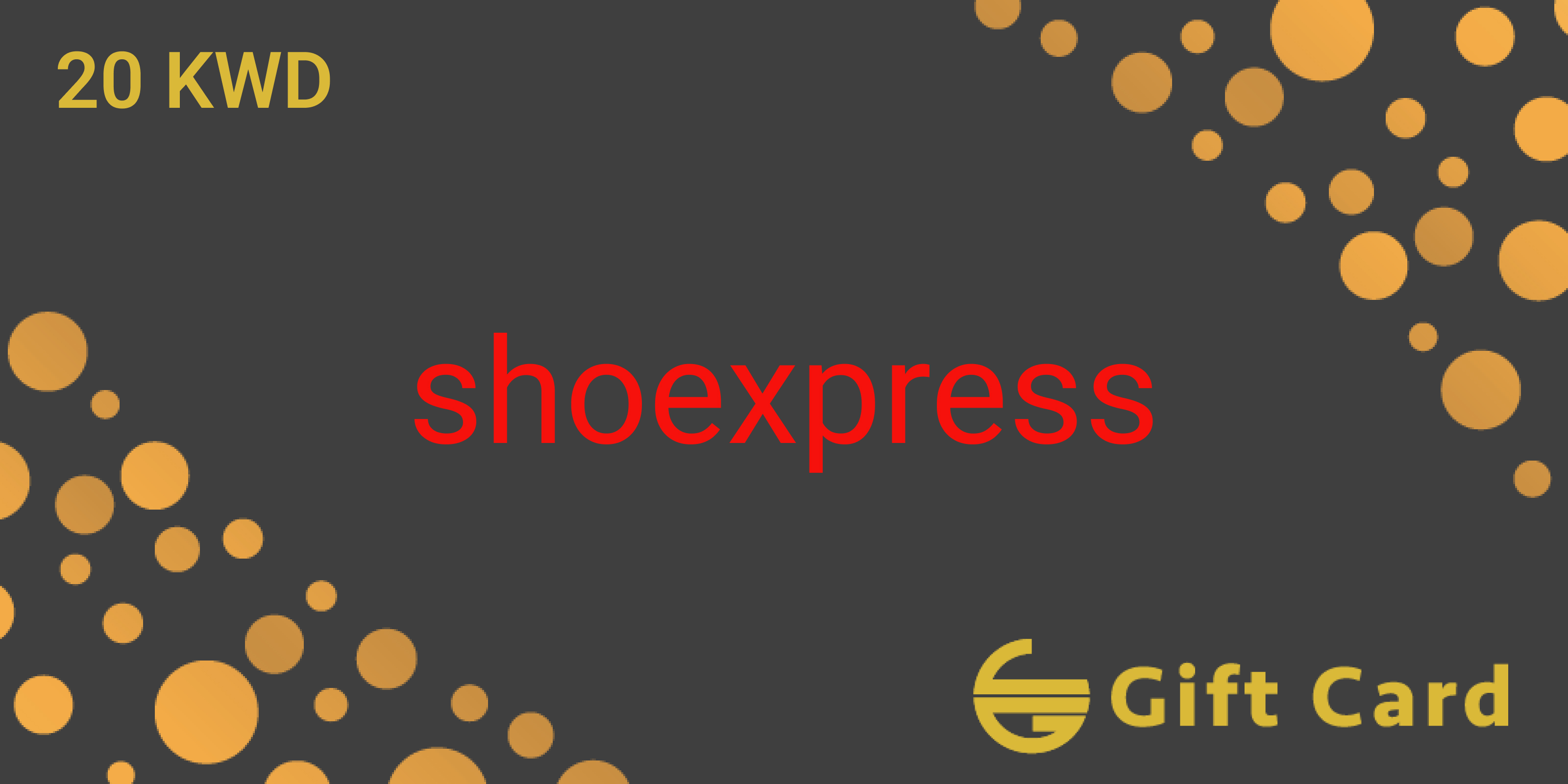 Shoe Express Gift Card 20 KWD