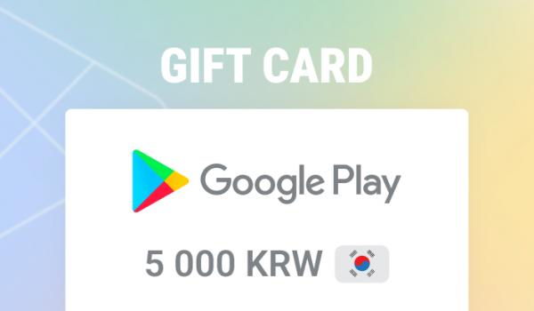 Google Play Gift Card 5000 KRW