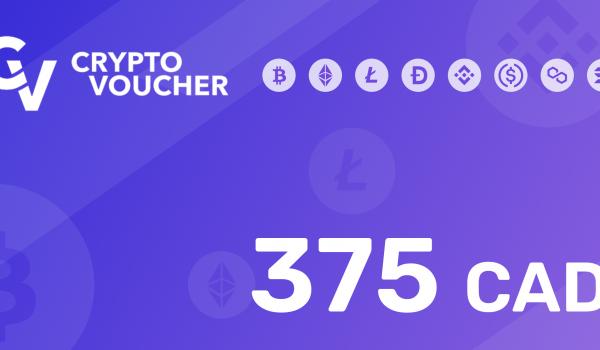 Crypto Voucher Gift Card 375 CAD