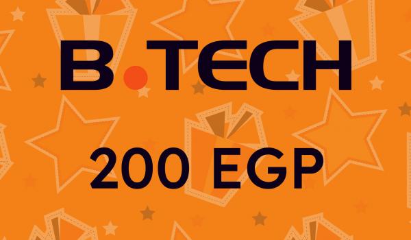 B TECH Gift Card 200 EGP