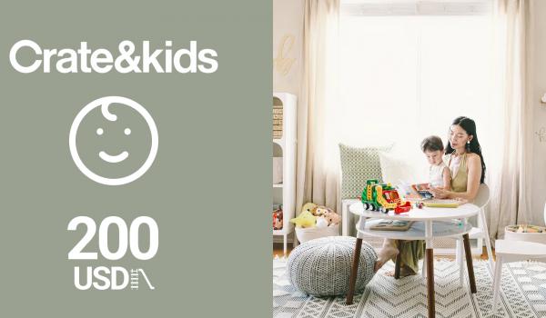 Crate and Kids Gift Card 200 USD