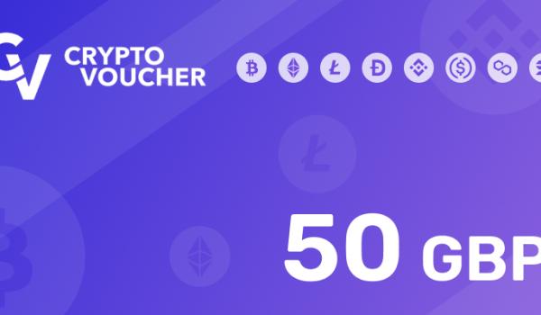 Crypto Voucher Gift Card 50 GBP