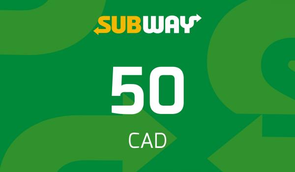 Subway Gift Card 50 CAD