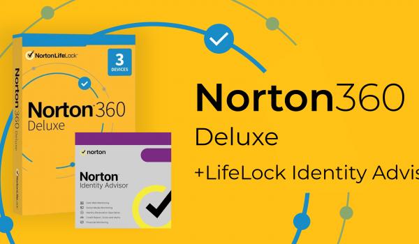 Norton 360 Deluxe plus LifeLock Identity Advisor