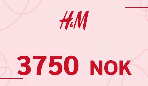 H and M Gift Card 3750 NOK