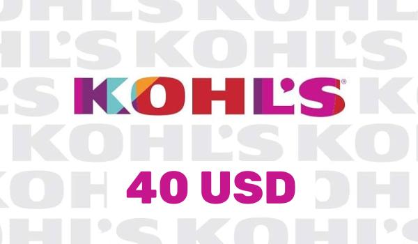 Kohls Gift Card 40 USD