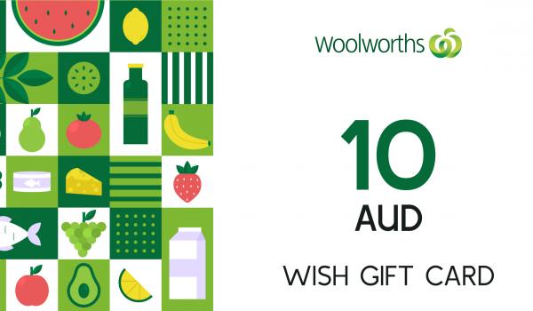 Woolworths WISH Gift Card 10 AUD