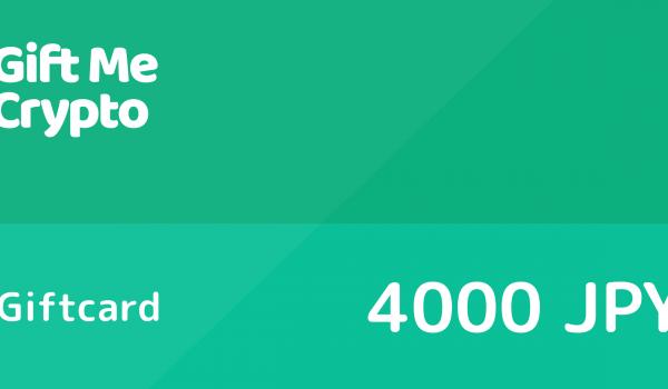 Gift Me Crypto Gift Card 4000 JPY
