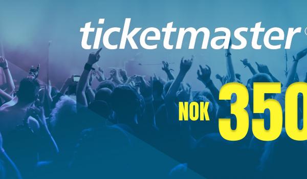Ticketmaster Gift Card 350 NOK